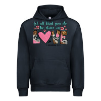 Navy let all that you do be done in love Urban Hoodie - OliviaCreatesArt