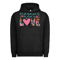 Pigment Black let all that you do be done in love Urban Hoodie - OliviaCreatesArt