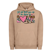 Pigment Burro let all that you do be done in love Urban Hoodie - OliviaCreatesArt