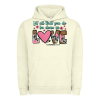 Pigment Pistachio let all that you do be done in love Urban Hoodie - OliviaCreatesArt