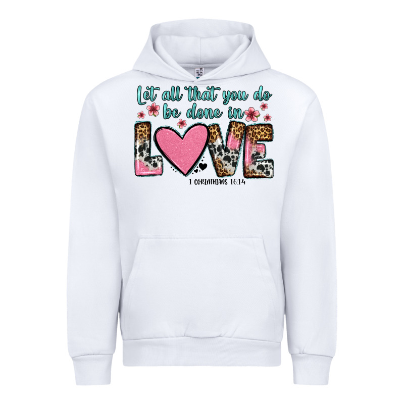 Let All That You Do Be Done In Love Urban Hoodie by OliviaCreatesArt | Teevron
