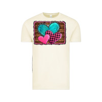 Vintage Arctic valentine's day hearts turquoise heart Vintage Tee - AdoDesignShop