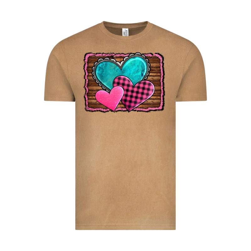 Valentine's Day Hearts Turquoise Heart Vintage Tee by AdoDesignShop | Teevron