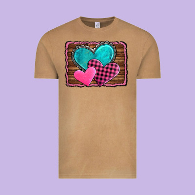 Valentine's Day Hearts Turquoise Heart Vintage Tee Designed By Adodesignshop