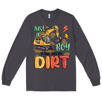 Smoke just a boy who loves dirt Long Sleeve Tee - MaliasSmallBusiness