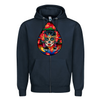 Navy Hispanic Heritage Zipper Hoodie - BundleAndBundleShop