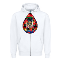 White Hispanic Heritage Zipper Hoodie - BundleAndBundleShop