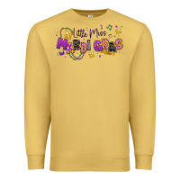 Antique Gold little miss mardi gras Premium Sweatshirt - texasbilliewilder