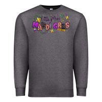 Charcoal Heather little miss mardi gras Premium Sweatshirt - texasbilliewilder