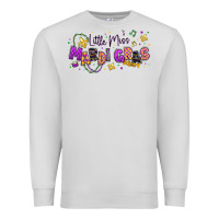 Dove Grey little miss mardi gras Premium Sweatshirt - texasbilliewilder