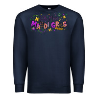 Navy little miss mardi gras Premium Sweatshirt - texasbilliewilder
