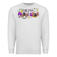 Little Miss Mardi Gras Premium Sweatshirt | Teevron