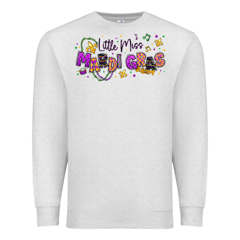 Little Miss Mardi Gras Premium Sweatshirt by texasbilliewilder | Teevron
