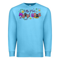 Ocean Blue little miss mardi gras Premium Sweatshirt - texasbilliewilder