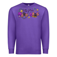 Purple little miss mardi gras Premium Sweatshirt - texasbilliewilder