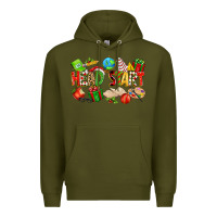 Army Green christmas head start Premium Hoodie - texasbilliewilder