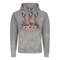 Cloud Rock rabbits with blossom flower Vintage Hoodie - Artiststas