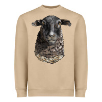 Mushroom dorper sheep head Heavyweight Sweatshirt - LillyAllenDesigns
