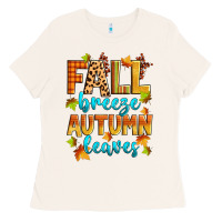 Bone fall breeze autumn leaves Ladies Tee - Zillion Design Studio