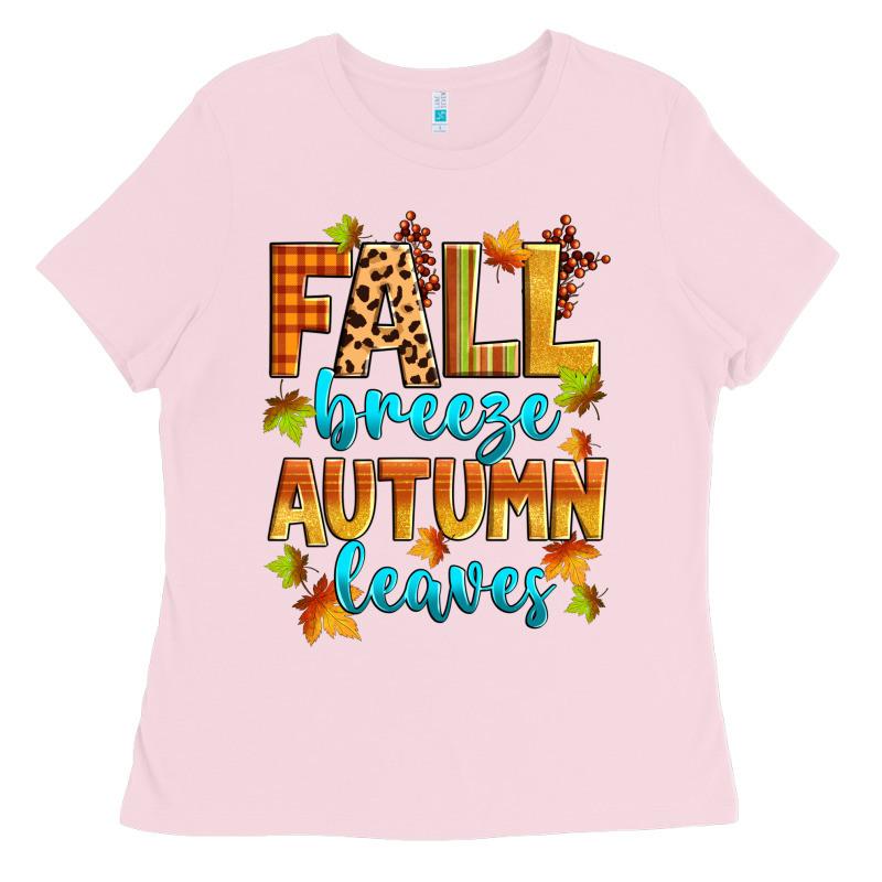 Fall Breeze Autumn Leaves Ladies Tee by Zillion Design Studio | Teevron