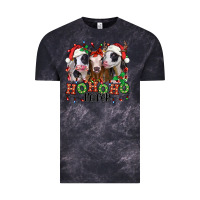 Cloud Black ho ho ho heifer christmas heifers Vintage Tee - Jasminsmagicworld