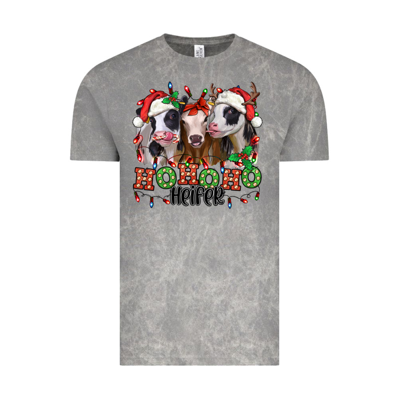 Ho Ho Ho Heifer Christmas Heifers Vintage Tee by Jasminsmagicworld | Teevron