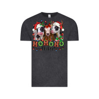Vintage Black ho ho ho heifer christmas heifers Vintage Tee - Jasminsmagicworld