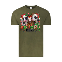 Vintage Olive ho ho ho heifer christmas heifers Vintage Tee - Jasminsmagicworld