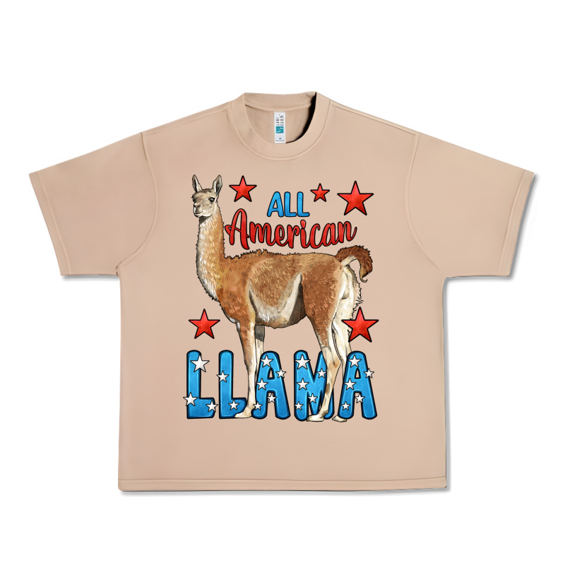 All American Llama Urban Heavy Tee by LillyAllenDesigns | Teevron