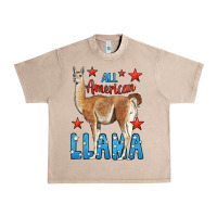 French Oak All American Llama Urban Heavy Tee - LillyAllenDesigns