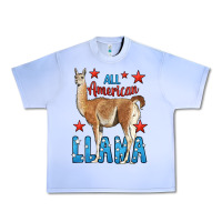 Grape Ice All American Llama Urban Heavy Tee - LillyAllenDesigns