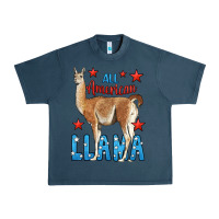 Midnight Navy All American Llama Urban Heavy Tee - LillyAllenDesigns