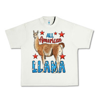 Pistachio All American Llama Urban Heavy Tee - LillyAllenDesigns