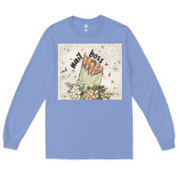 Colony Blue nail boss Long Sleeve Tee - MaliasSmallBusiness