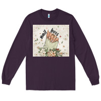 Plum nail boss Long Sleeve Tee - MaliasSmallBusiness