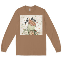 Toasted Coconut nail boss Long Sleeve Tee - MaliasSmallBusiness