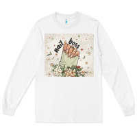 White nail boss Long Sleeve Tee - MaliasSmallBusiness
