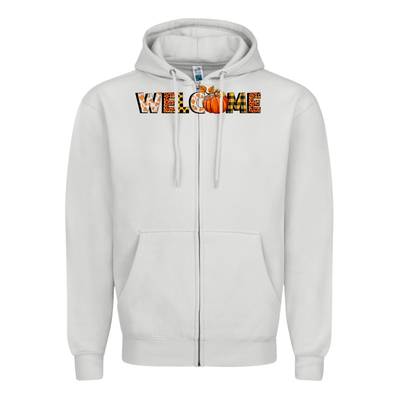 Welcome Pumpkin Zipper Hoodie by BundleAndBundleShop | Teevron