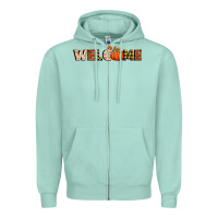 Seafoam welcome pumpkin Zipper Hoodie - BundleAndBundleShop
