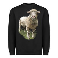 Black dorset sheep Heavyweight Sweatshirt - LillyAllenDesigns