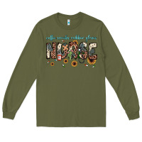Army Green nurse coffee scrubs rubber gloves Long Sleeve Tee - JahusDesignShop