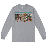 Heather Grey nurse coffee scrubs rubber gloves Long Sleeve Tee - JahusDesignShop
