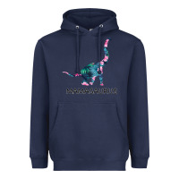 Navy Mamasaurus Dinosaur Heavyweight Hoodie - Bettercallsaul