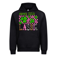 Black St. Patrick's Day Sassy little lassie Urban Hoodie - OliviaCreatesArt