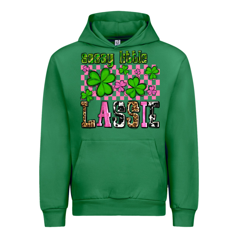 St. Patrick's Day Sassy Little Lassie Urban Hoodie by OliviaCreatesArt | Teevron