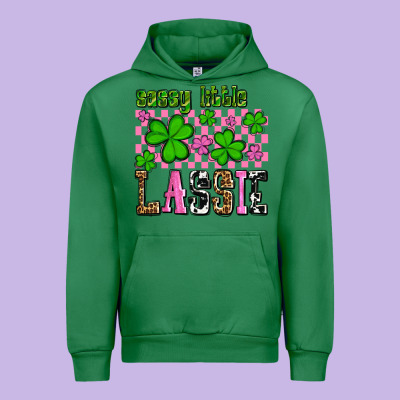 St. Patrick's Day Sassy Little Lassie Urban Hoodie Designed By Oliviacreatesart