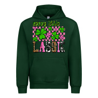 Forest Green St. Patrick's Day Sassy little lassie Urban Hoodie - OliviaCreatesArt