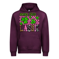 Mauve Wine St. Patrick's Day Sassy little lassie Urban Hoodie - OliviaCreatesArt