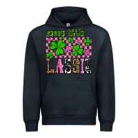 Navy St. Patrick's Day Sassy little lassie Urban Hoodie - OliviaCreatesArt