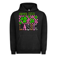 Pigment Black St. Patrick's Day Sassy little lassie Urban Hoodie - OliviaCreatesArt